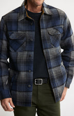 Thermal Lined Wool Blend Shirt Jacket