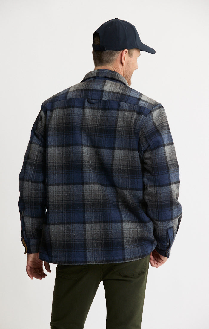 Thermal Lined Wool Blend Shirt Jacket