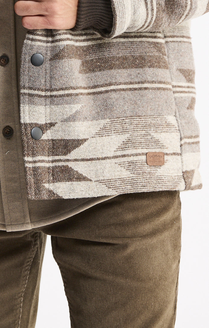 Sherpa Lined Wool Blend Jacket
