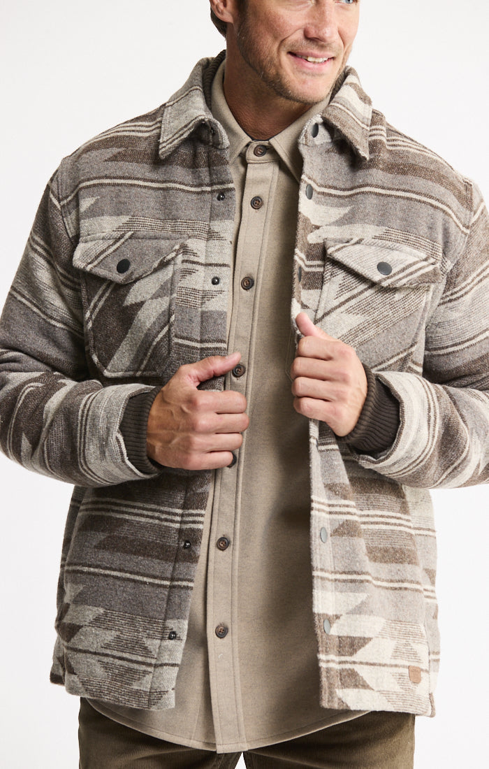 Sherpa Lined Wool Blend Jacket