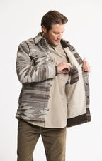 Sherpa Lined Wool Blend Jacket