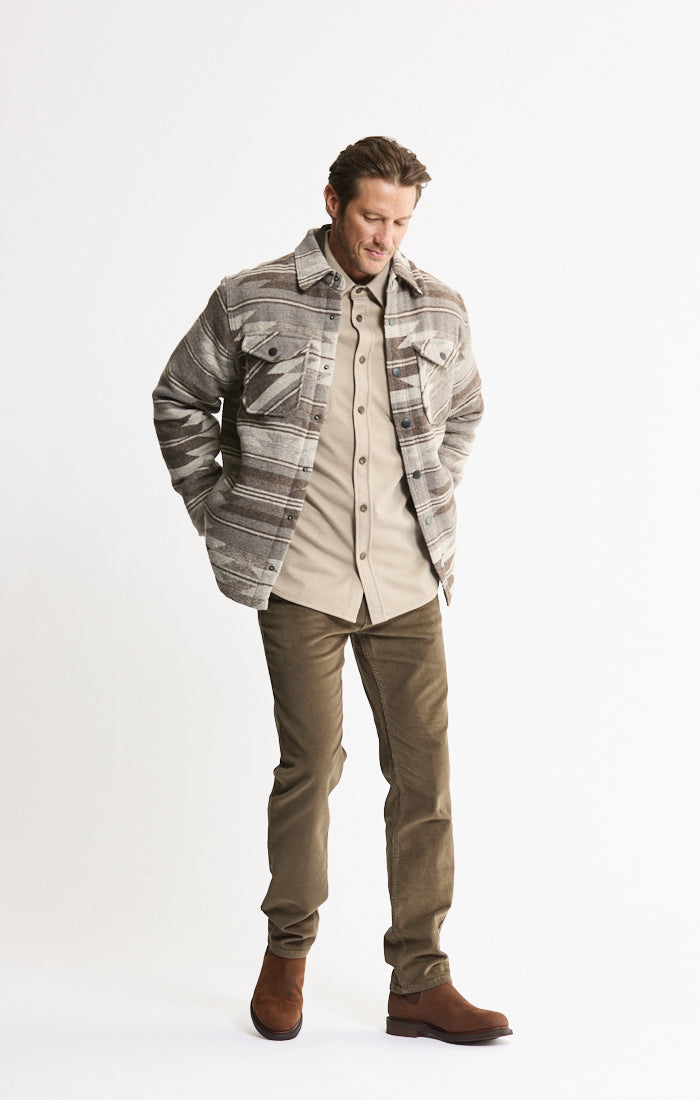 Sherpa Lined Wool Blend Jacket