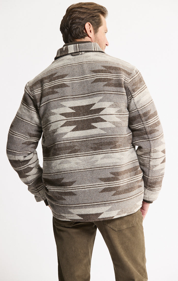 Sherpa Lined Wool Blend Jacket