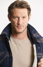 Sherpa Lined Wool Blend Jacket