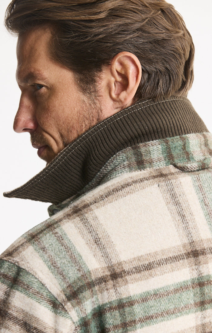 Sherpa Lined Wool Blend Jacket