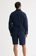 Cotton Silk Blend Zip Jacket