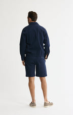 Cotton Silk Blend Zip Jacket