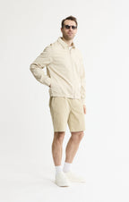 Cotton Silk Blend Zip Jacket