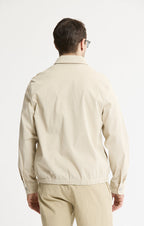 Cotton Silk Blend Zip Jacket