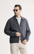 Linen Blend Zip Jacket