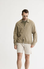 Linen Blend Zip Jacket