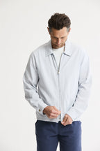 Linen Blend Zip Jacket