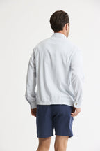 Linen Blend Zip Jacket