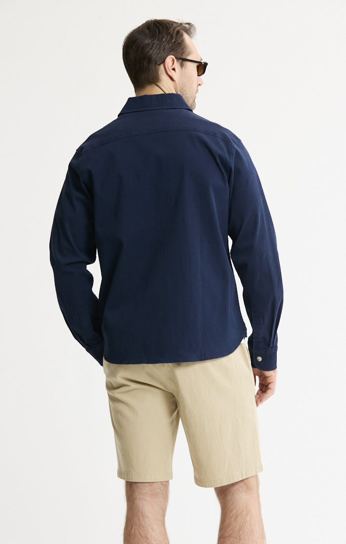 Cotton Silk Blend Overshirt