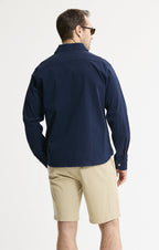 Cotton Silk Blend Overshirt