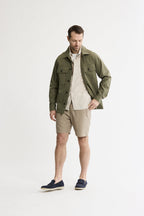 Stretch Utility Overshirt Jacket