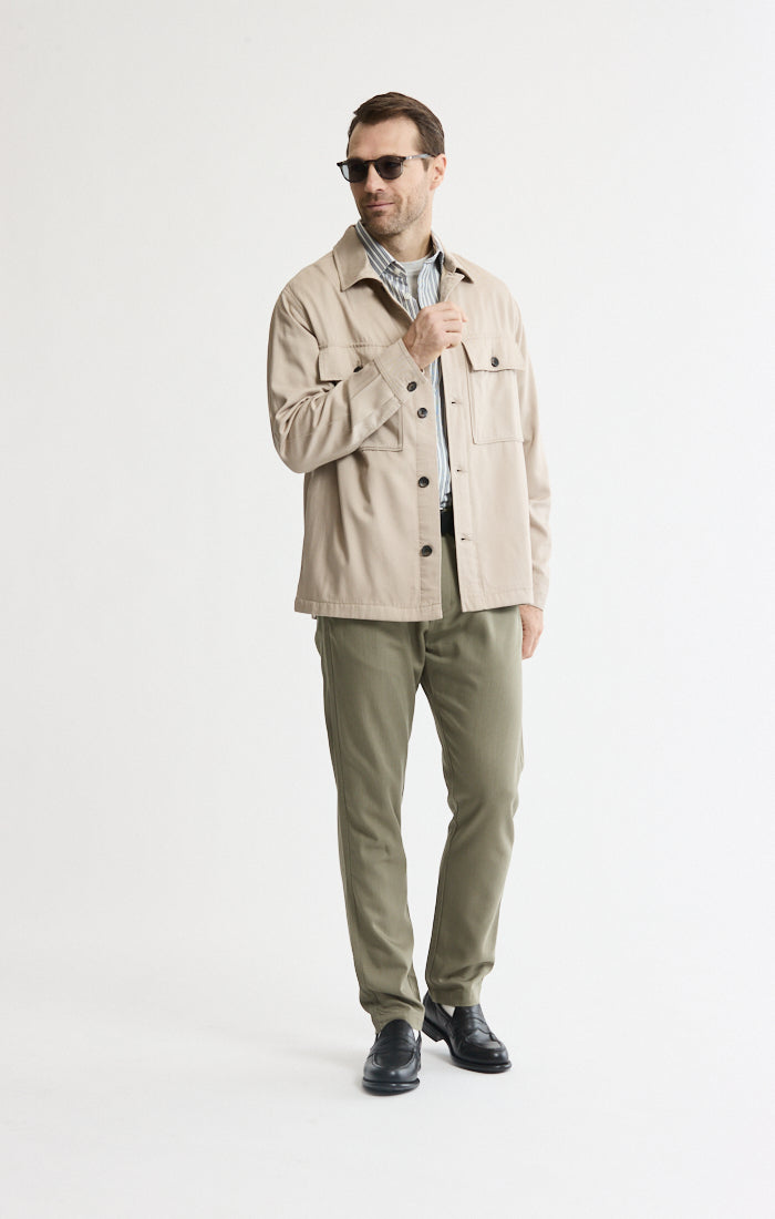 Rayon Lyocell Military Shirt Jacket
