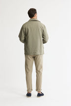 Rayon Lyocell Military Shirt Jacket
