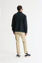 Rayon Lyocell Military Shirt Jacket