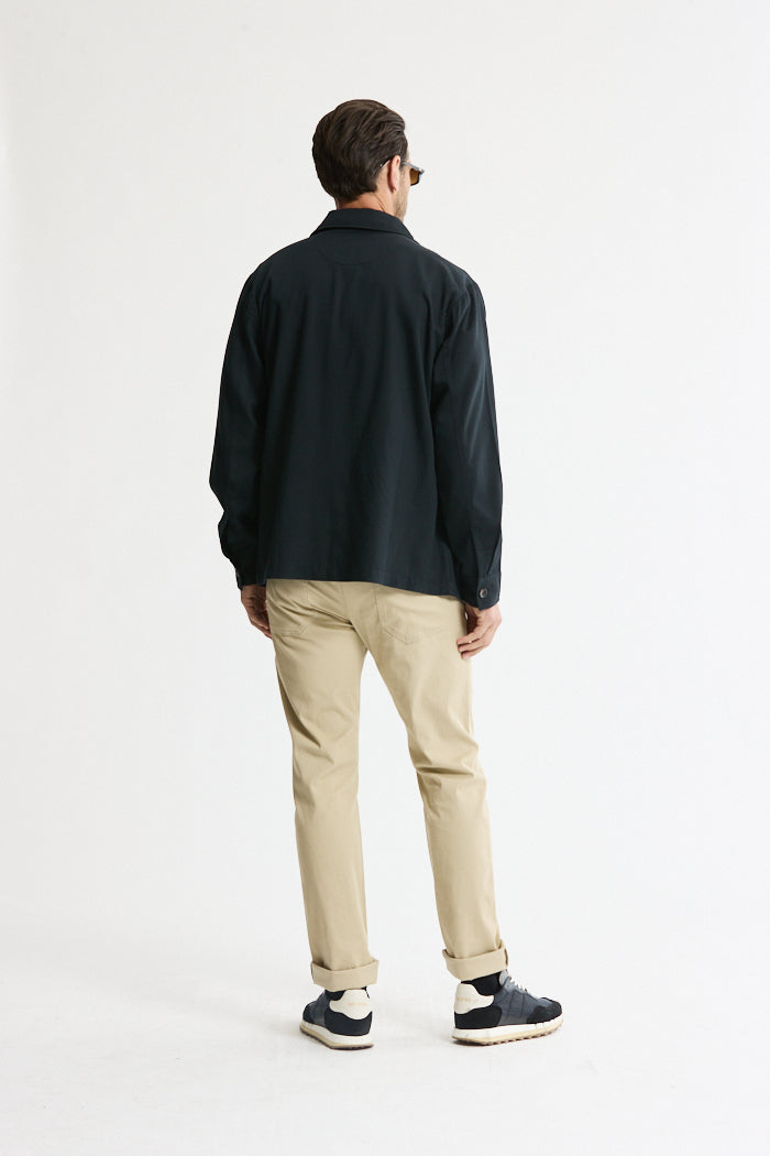 Rayon Lyocell Military Shirt Jacket