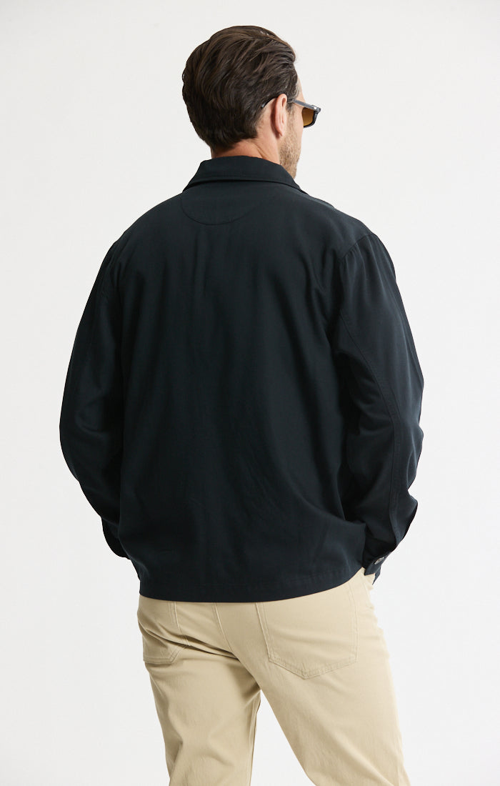 Rayon Lyocell Military Shirt Jacket