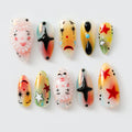 Artistic Clown-Themed by Dory's Picks | Bold and Vibrant Carnival-Inspired Design | Unique and Artistic Nail Design| Limited Edition | OB578HK