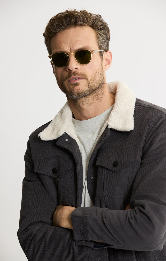 Sherpa Lined Corduroy Trucker Jacket