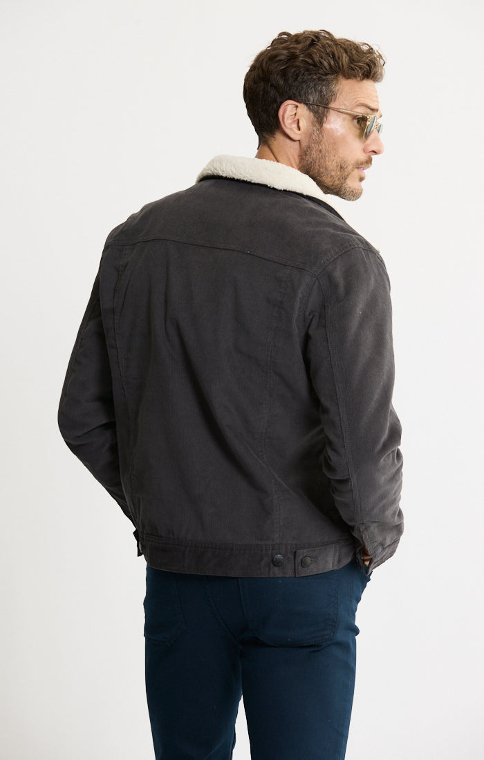 Sherpa Lined Corduroy Trucker Jacket
