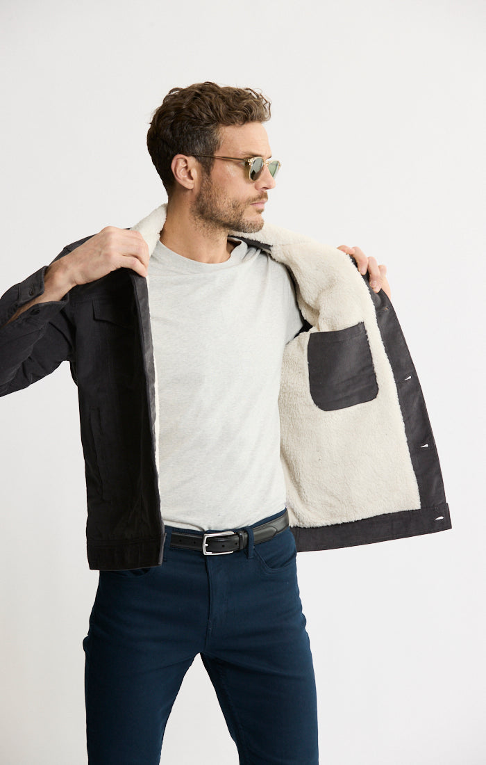 Sherpa Lined Corduroy Trucker Jacket