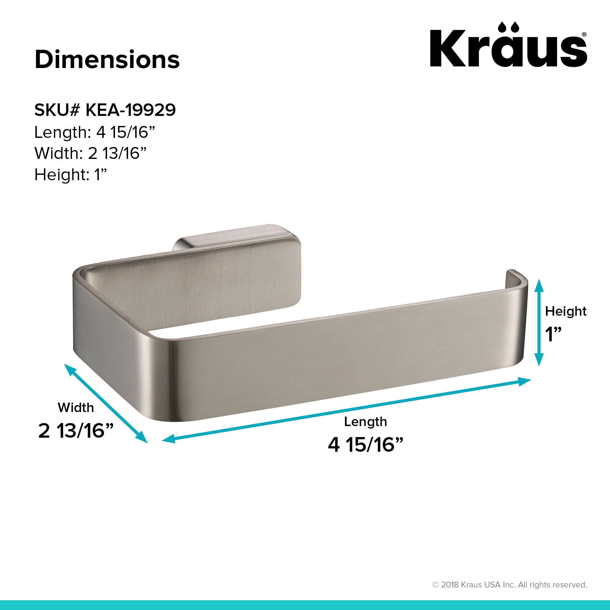 KRAUS Stelios Bathroom Toilet Paper Holder