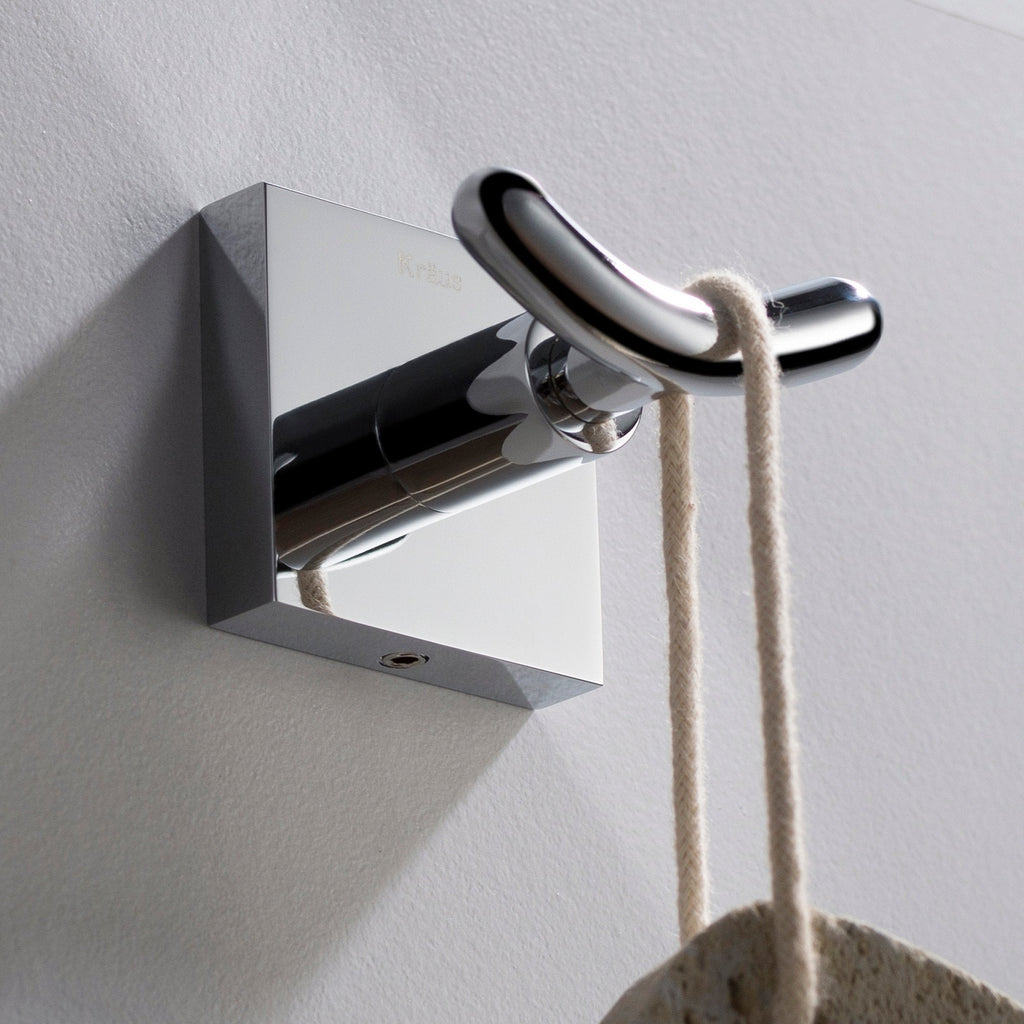 KRAUS Ventus Bathroom Robe and Towel Double Hook