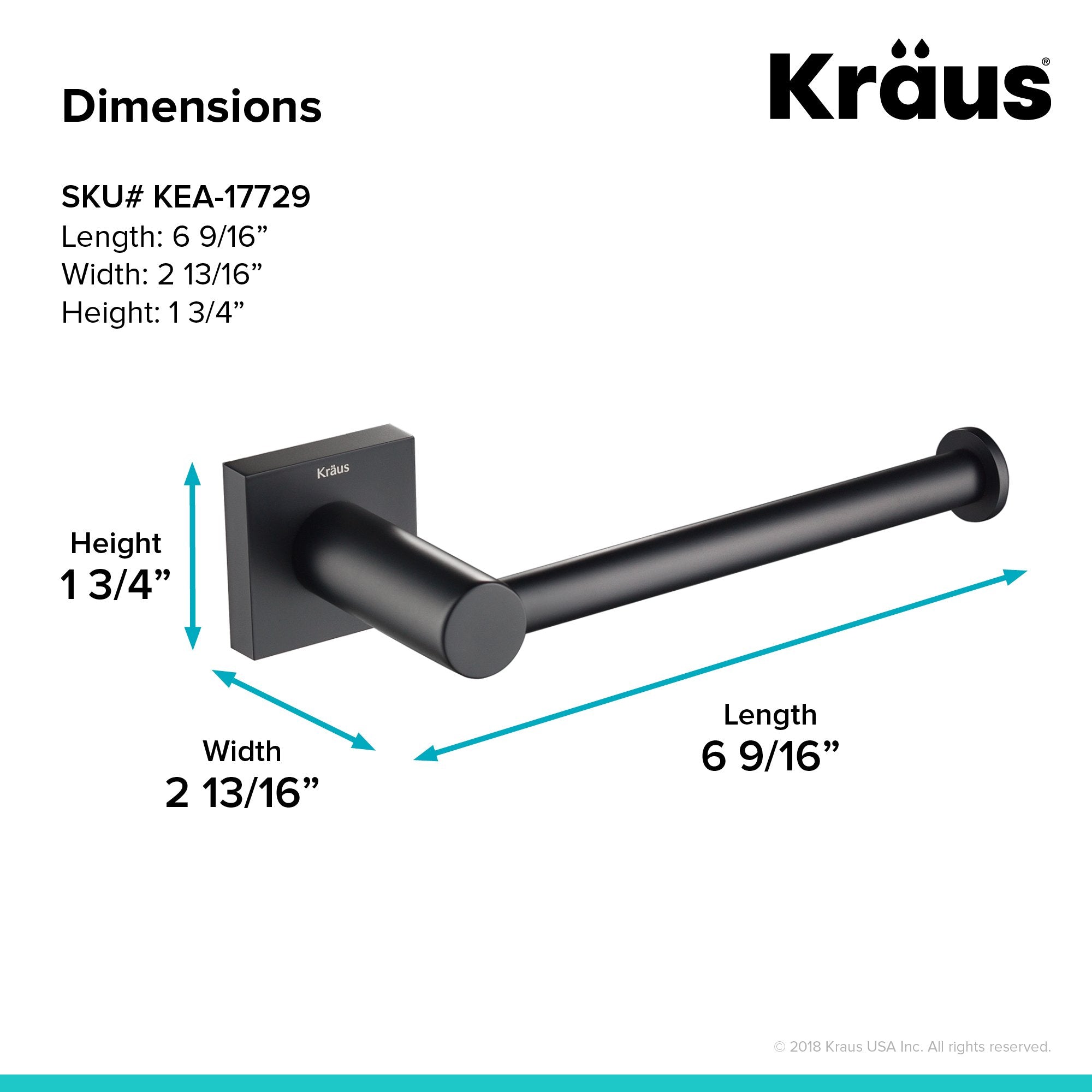 KRAUS Ventus Bathroom Toilet Paper Holder