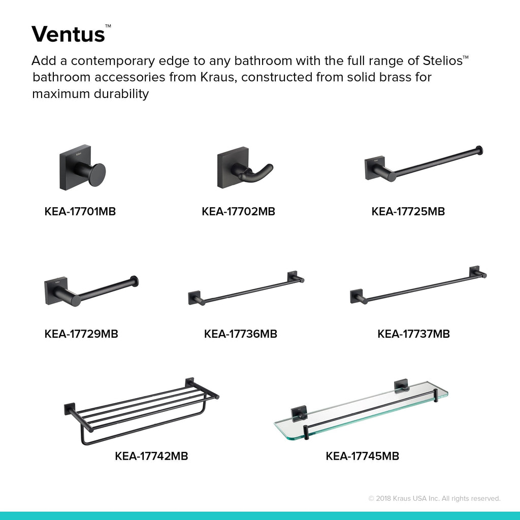 KRAUS Ventus Bathroom Toilet Paper Holder