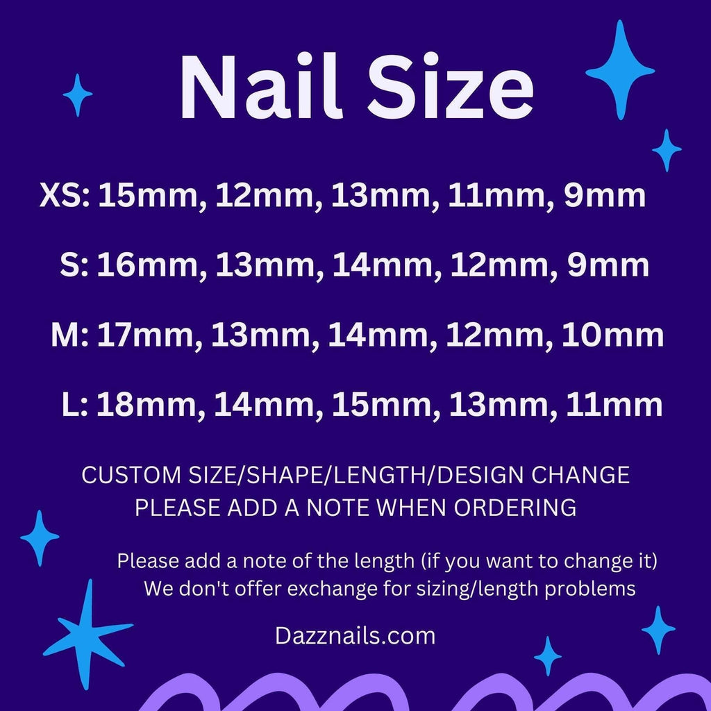 Handmade Blue Gold 3D Cat Eye Press on Nails P25