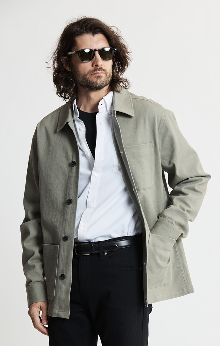Brushed Bull Denim Chore Coat