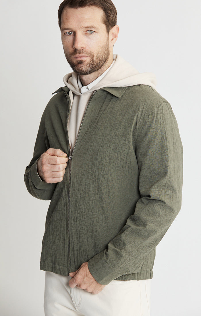 Charles Seersucker Full Zip Jacket