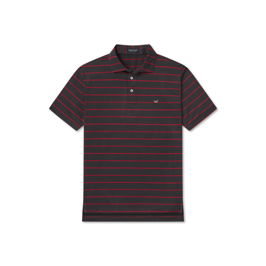 Gridiron Stripe Performance Polo