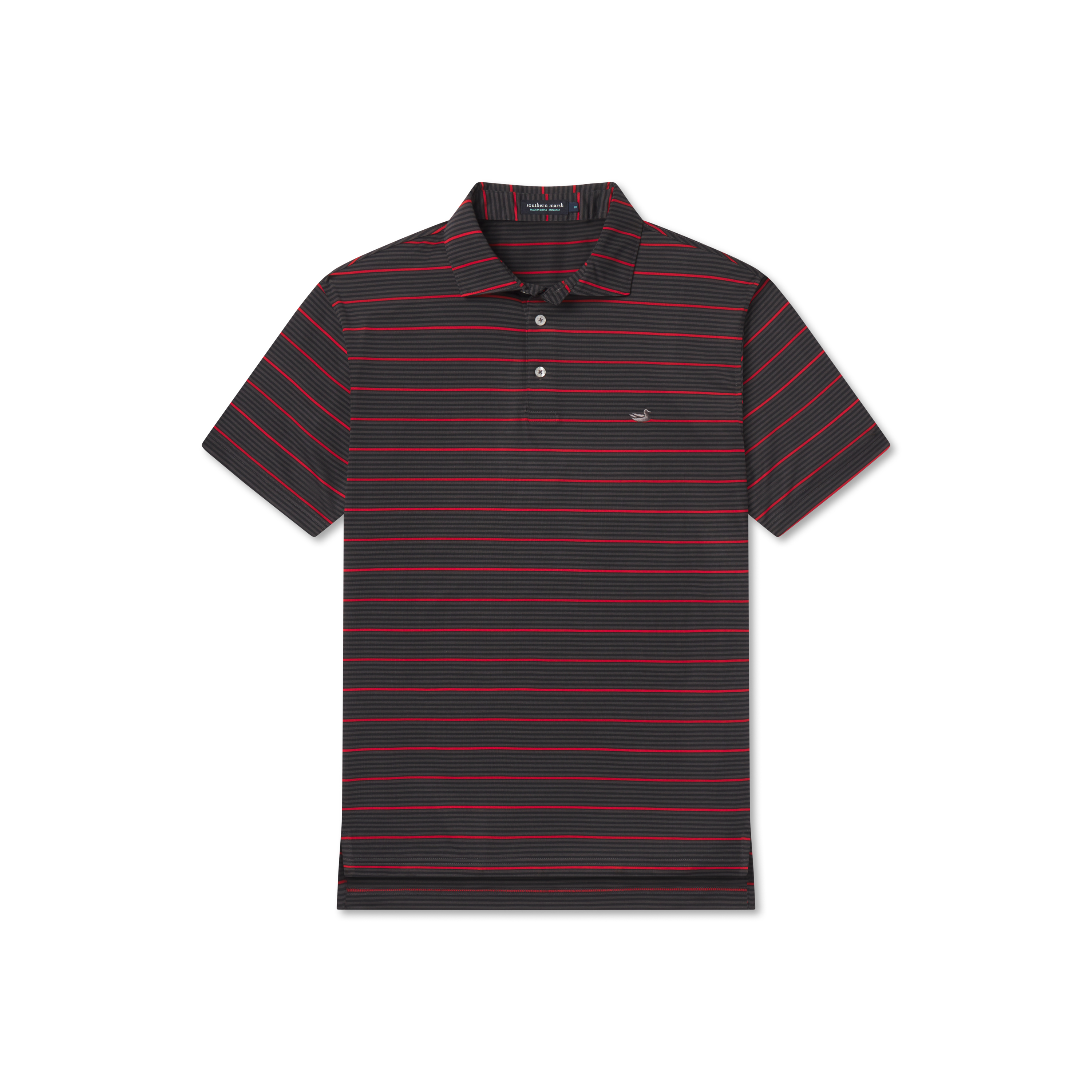 Gridiron Stripe Performance Polo