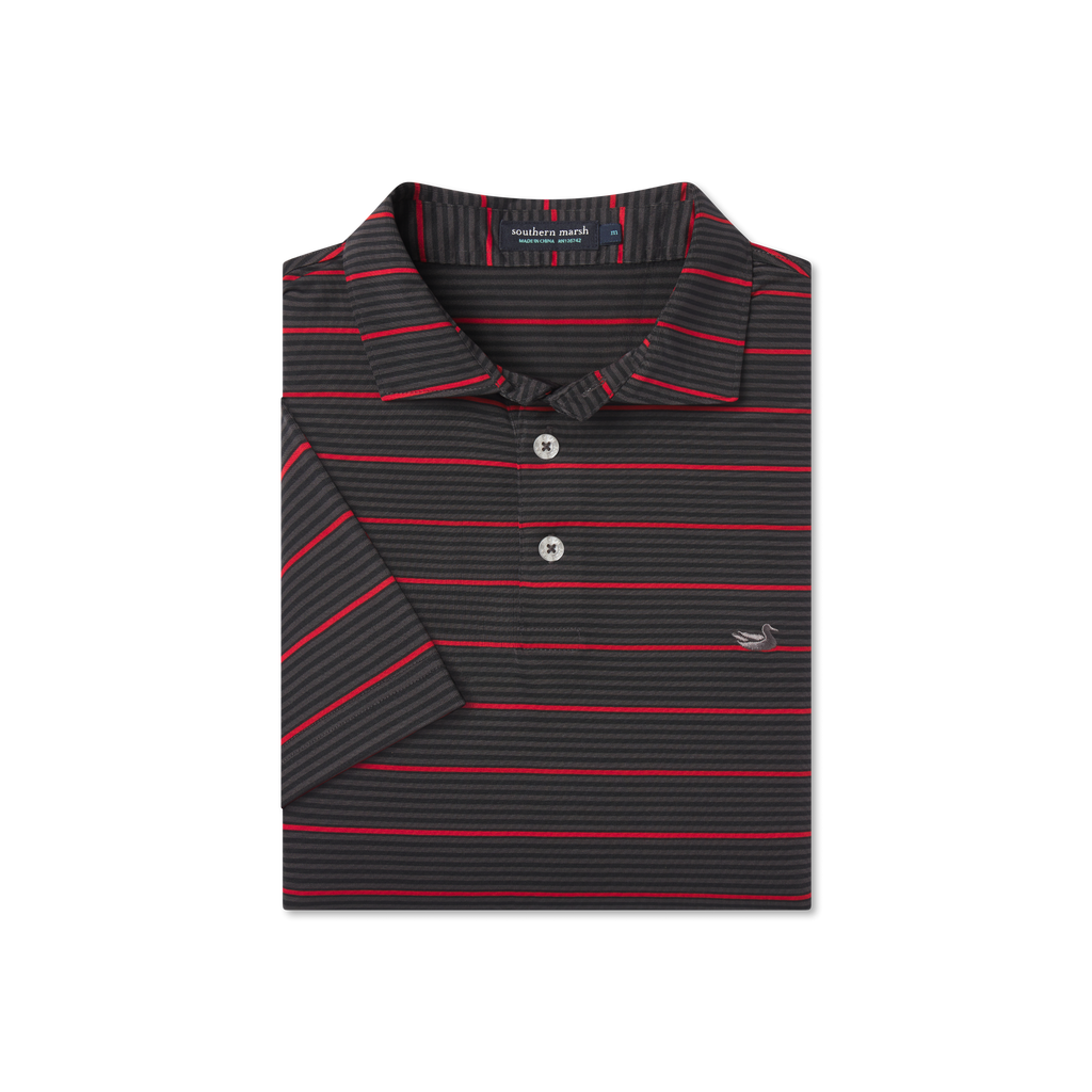 Gridiron Stripe Performance Polo