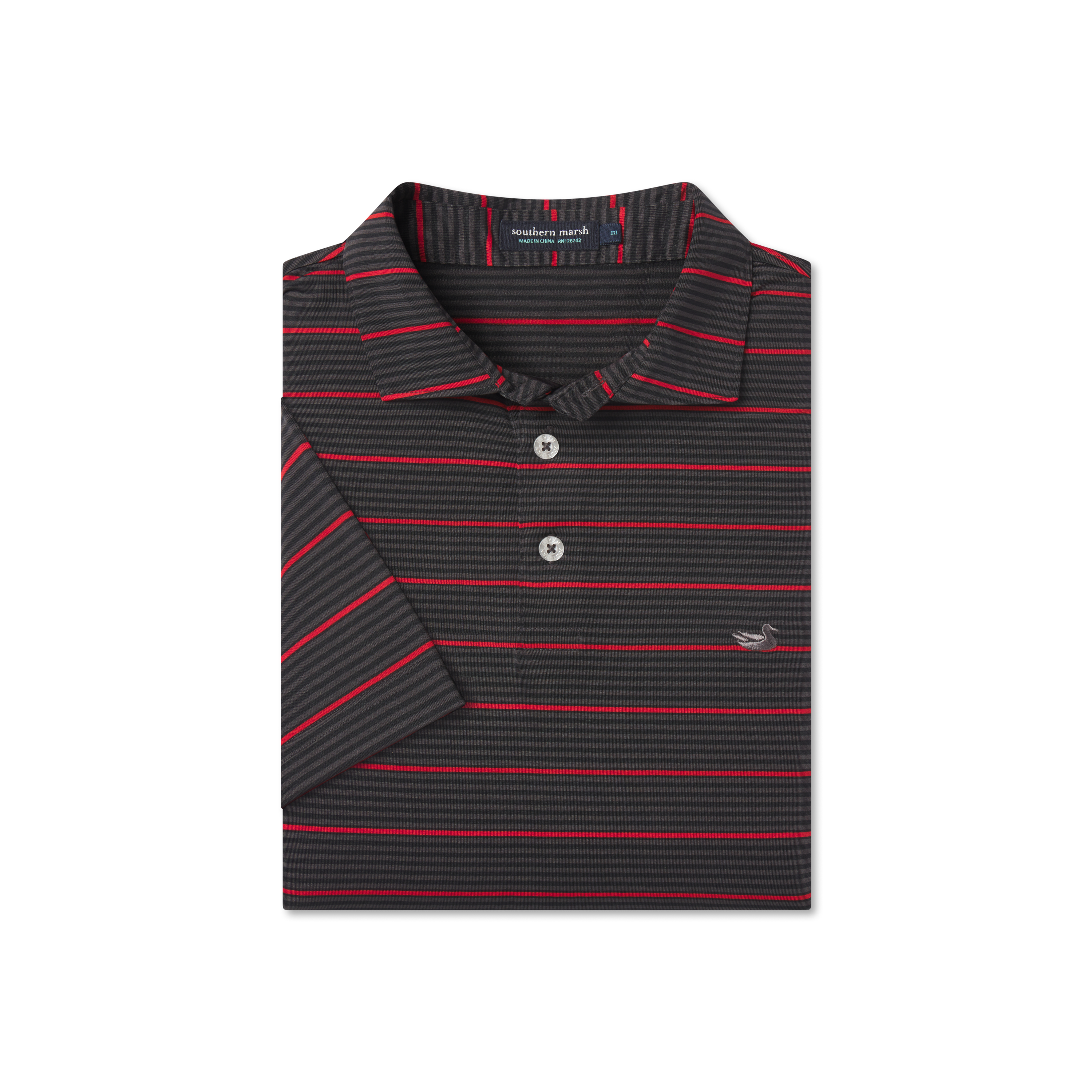 Gridiron Stripe Performance Polo