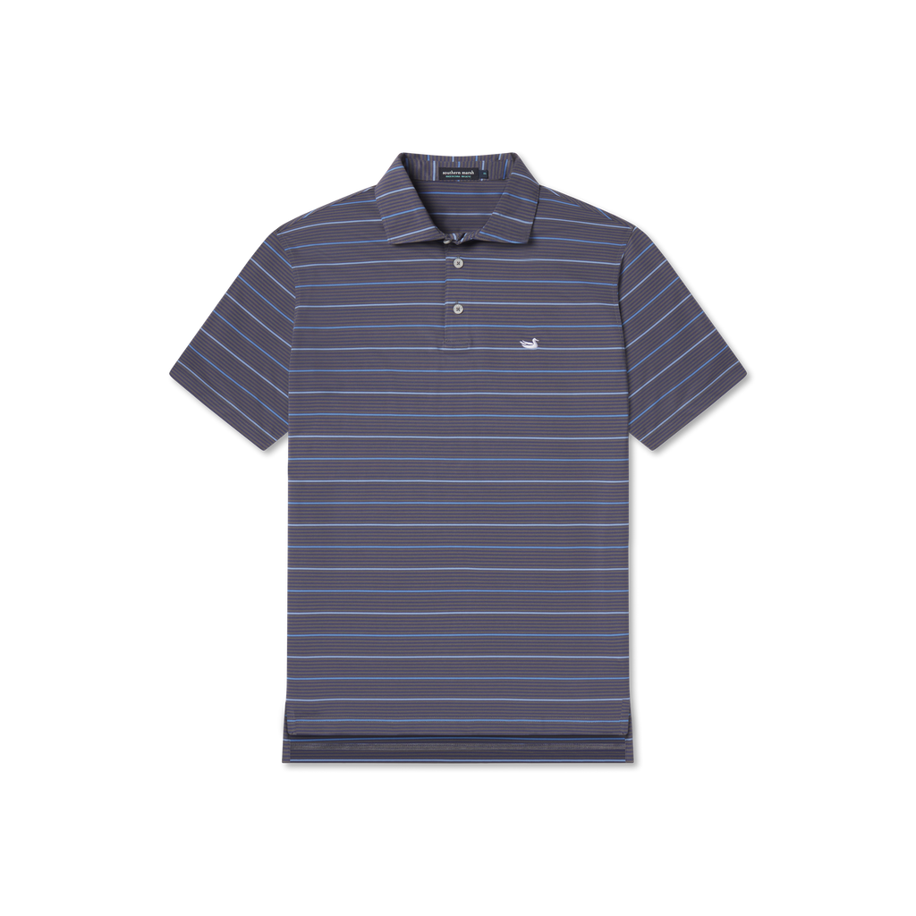 Gridiron Stripe Performance Polo