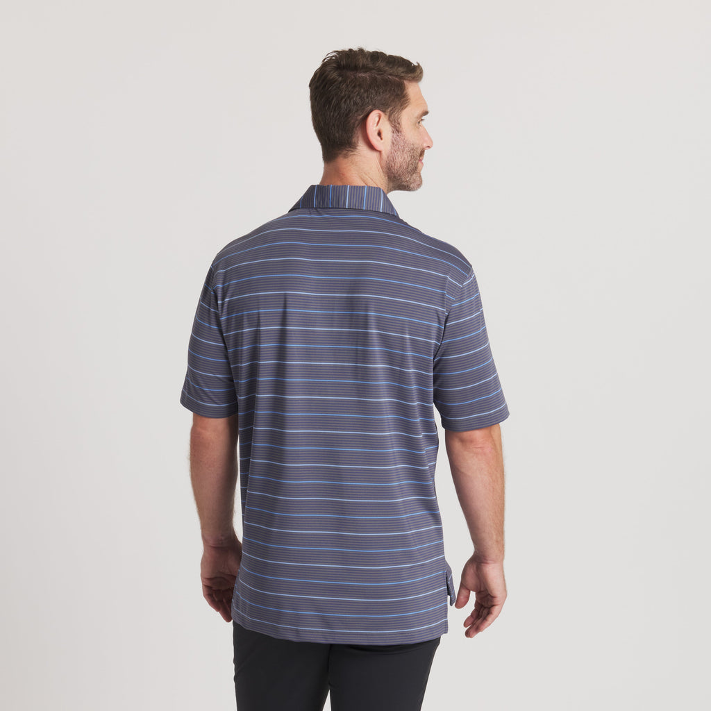 Gridiron Stripe Performance Polo