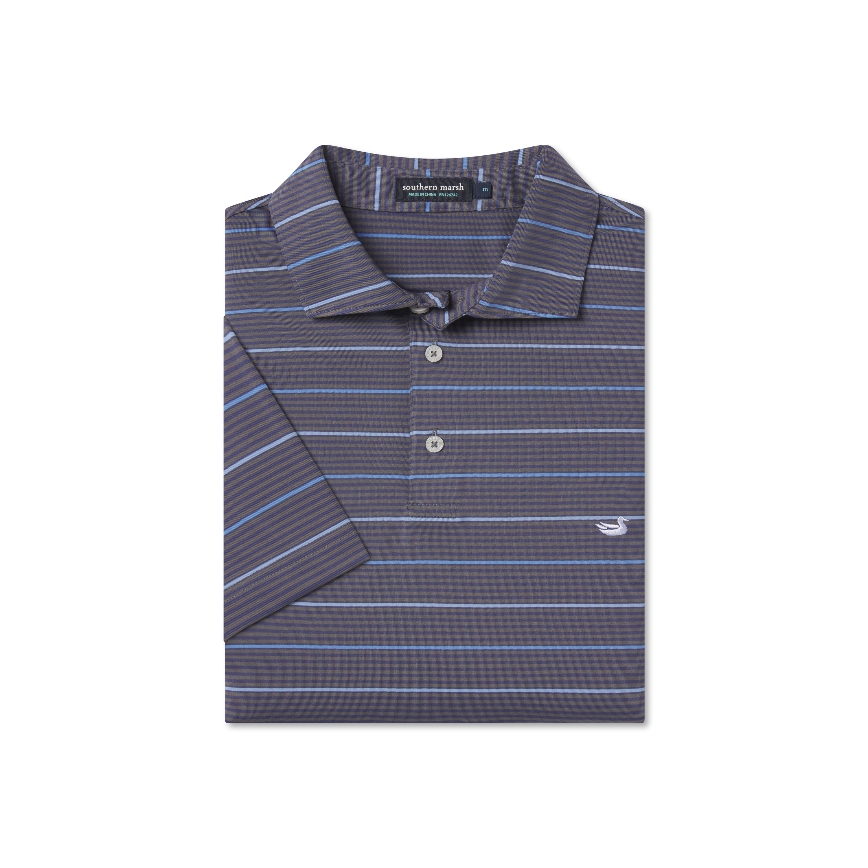 Gridiron Stripe Performance Polo
