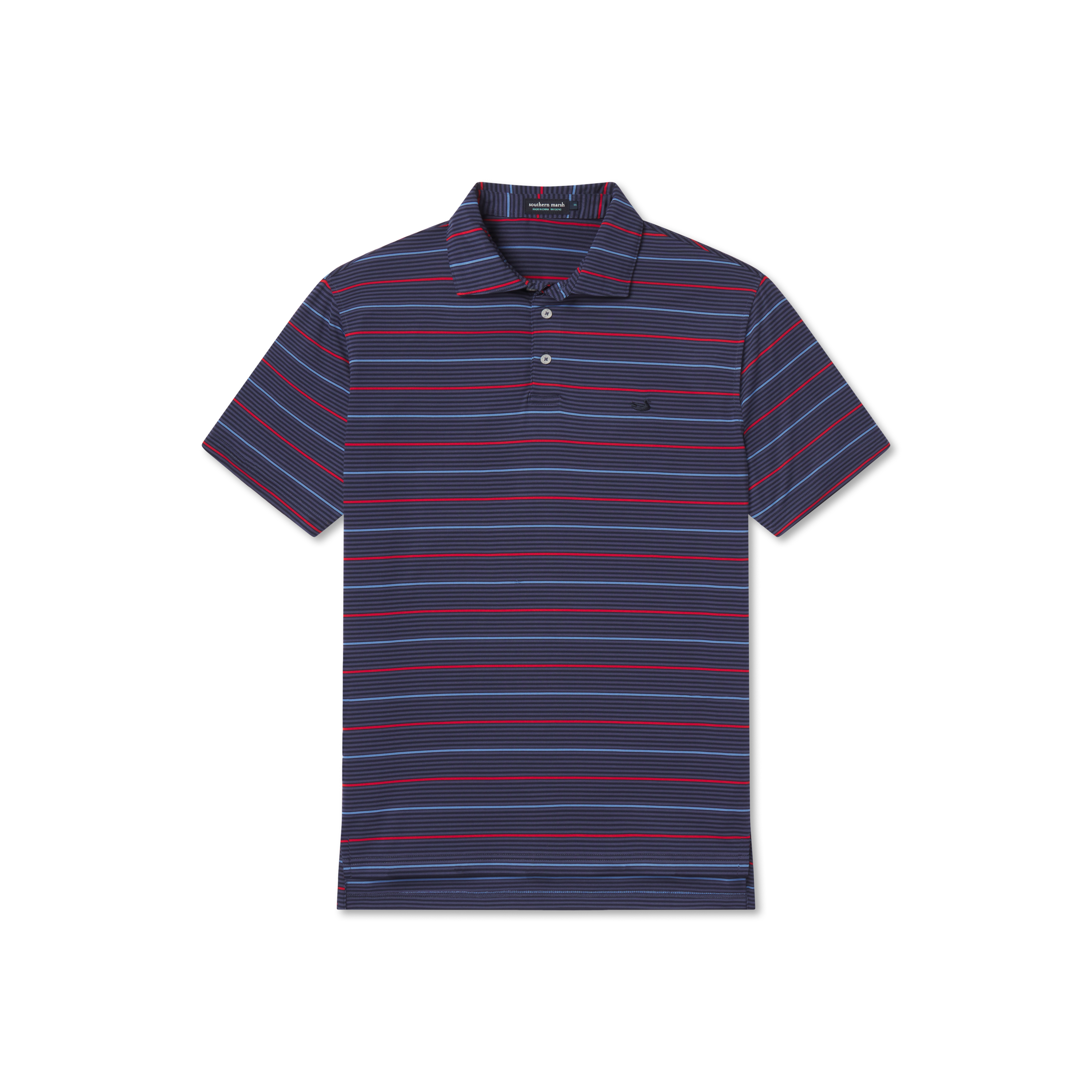 Gridiron Stripe Performance Polo