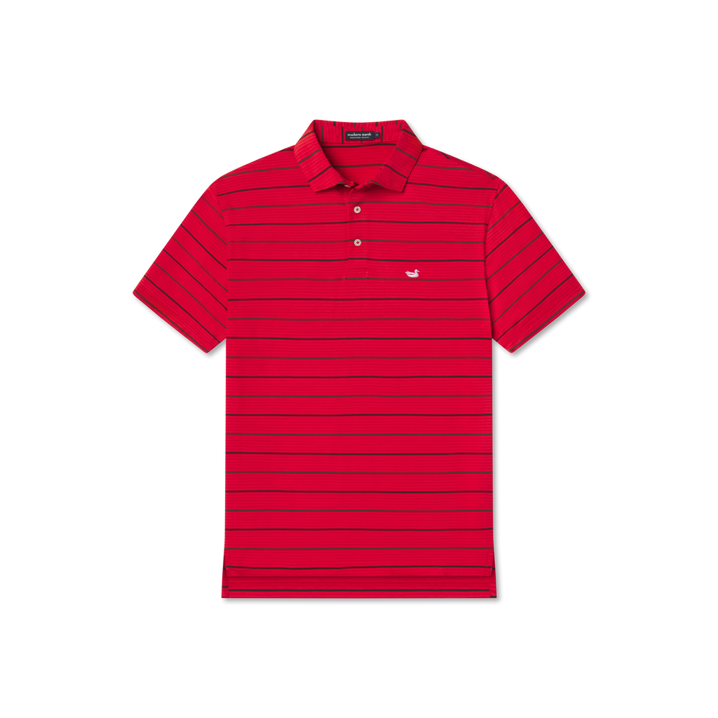 Gridiron Stripe Performance Polo