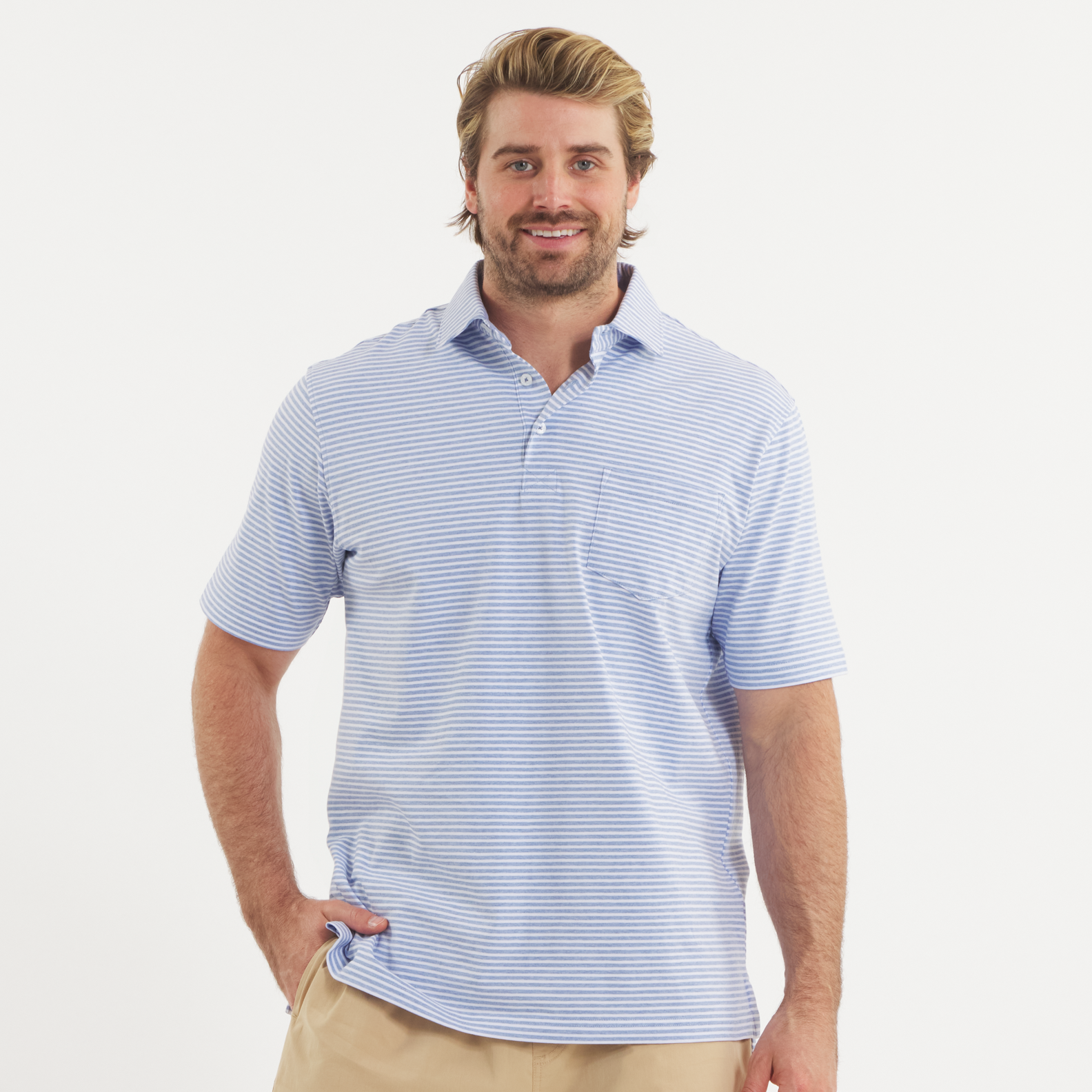 Nantucket Relaxed Polo - Stripe