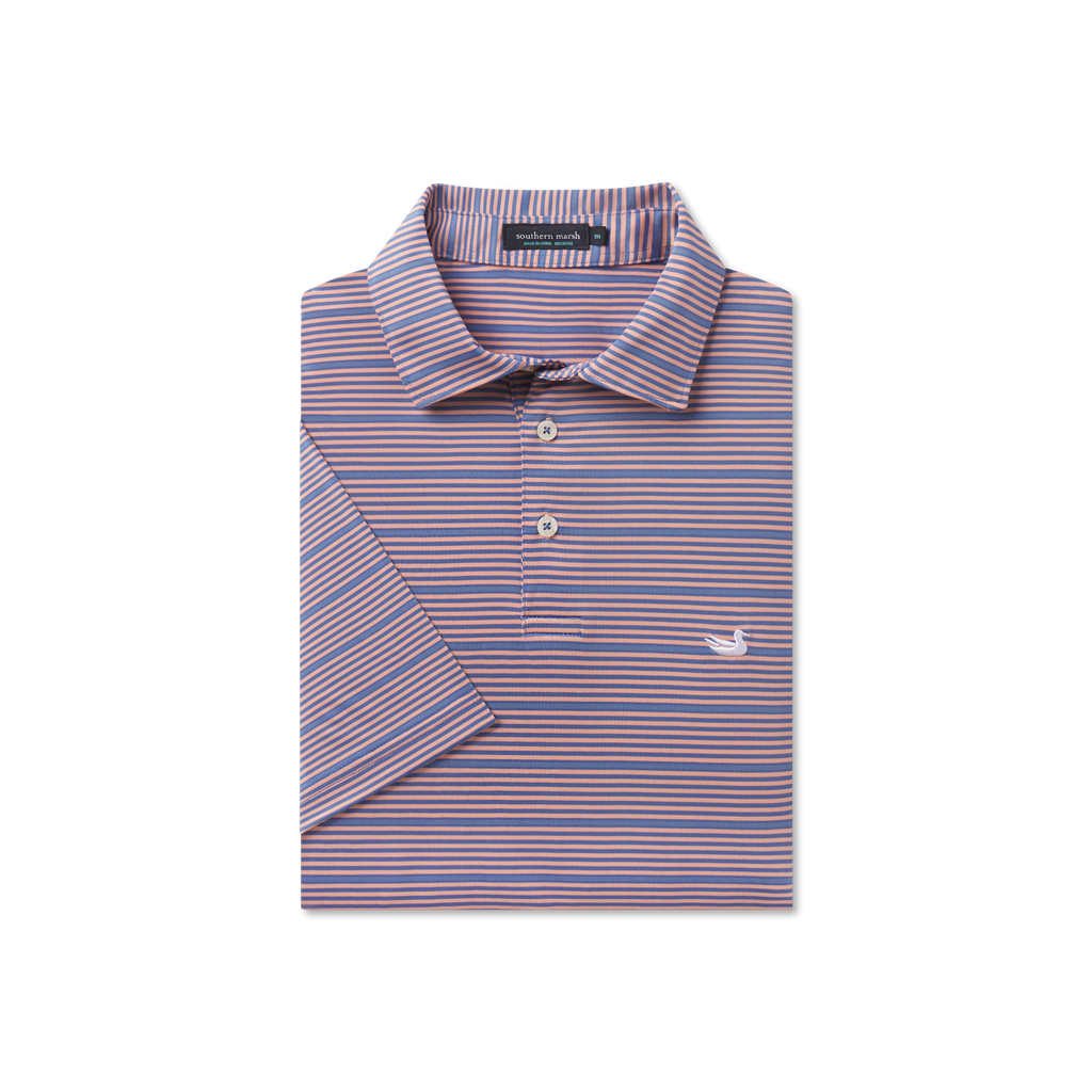 Bermuda Performance Polo - Chenier Stripe