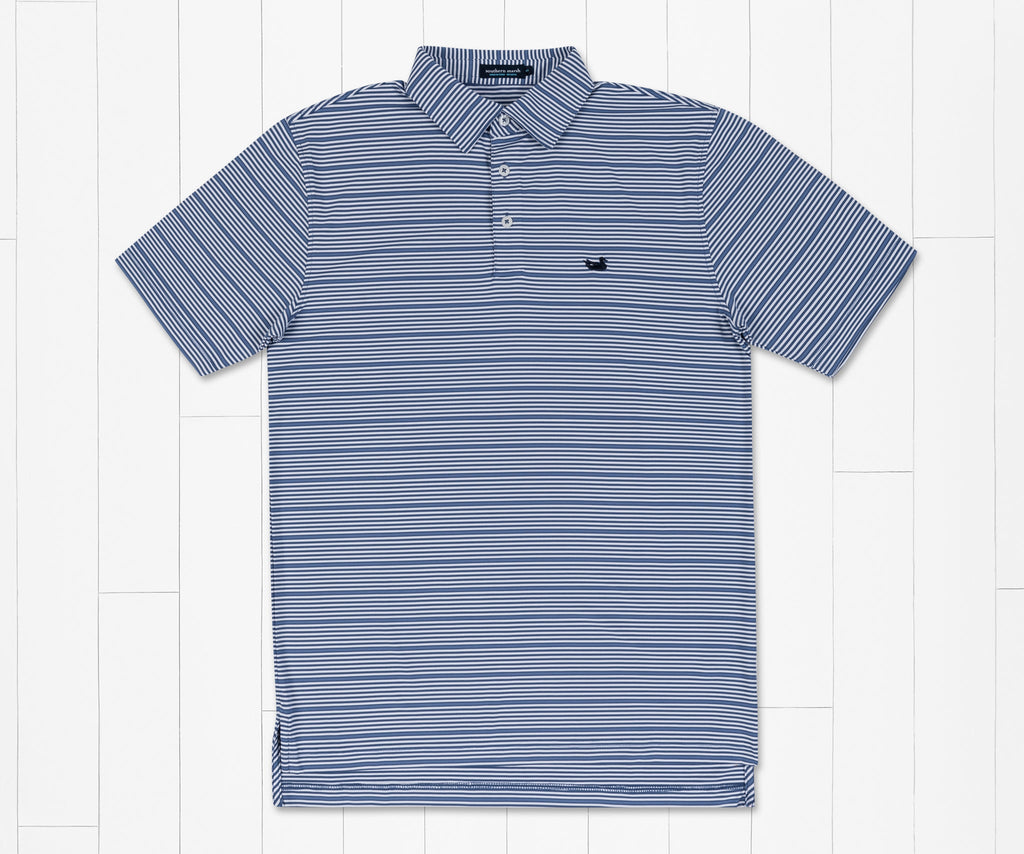Bermuda Performance Polo - Chenier Stripe