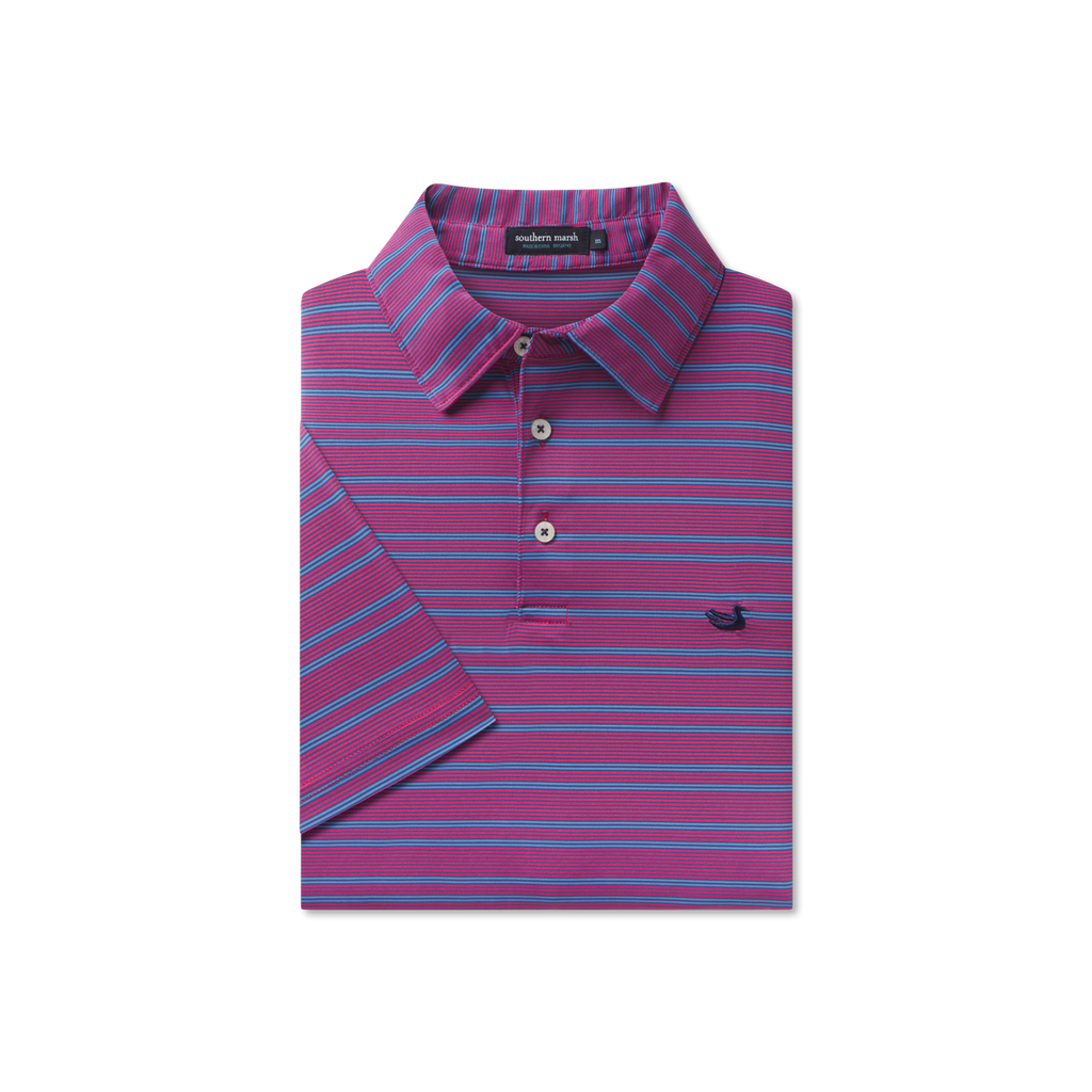 Bermuda Performance Polo - Naples Stripe