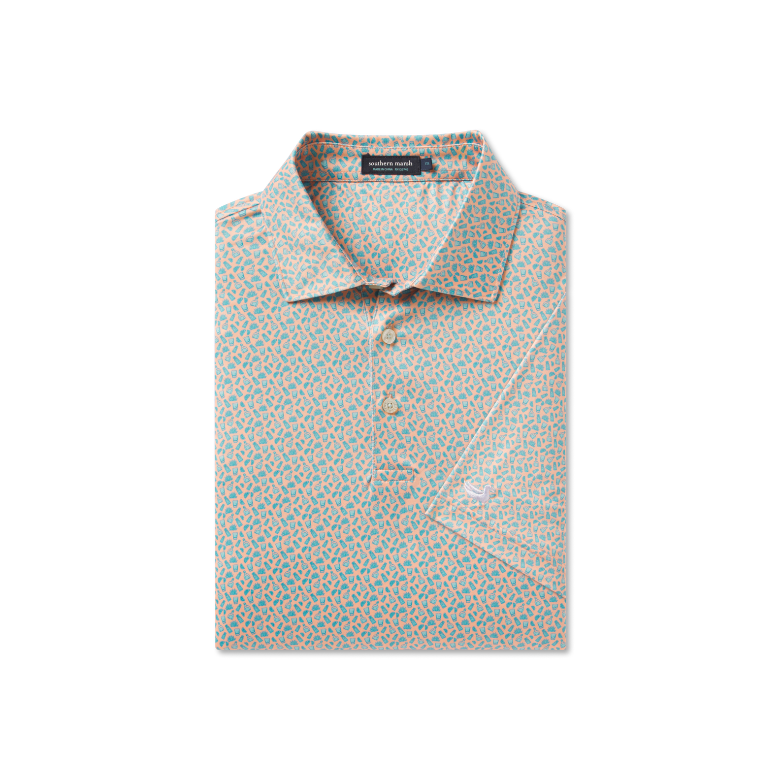 Flyline Performance Polo - Salt & Lime